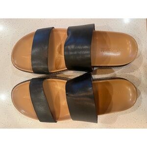 Madewell: The Charley Double-Strap Slide Sandal, Size 10